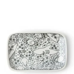 Plate Rectangle Happy Sea Animals