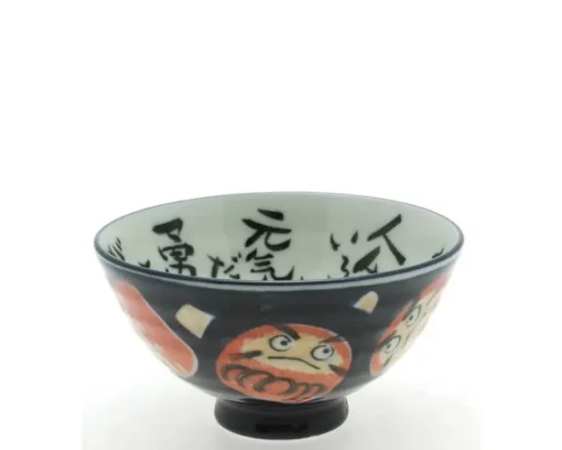 Rice Bowl Daruma Dark Blue