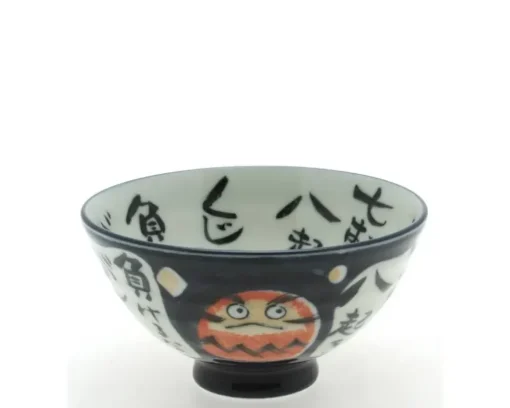 Rice Bowl Daruma Dark Blue