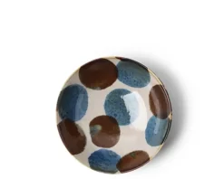 Rustic Blue & Brown 5.75" Bowl