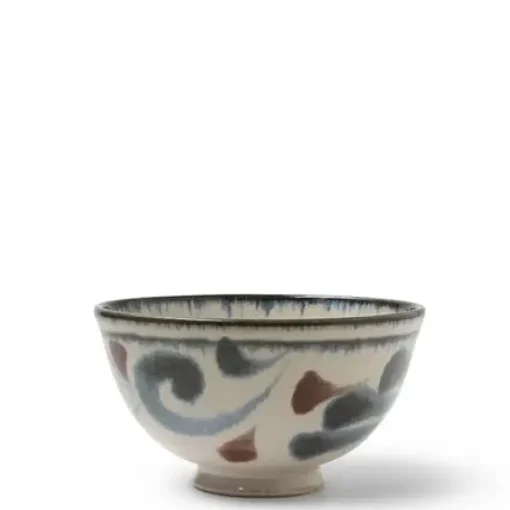 Rustic Blue Vines Rice Bowl