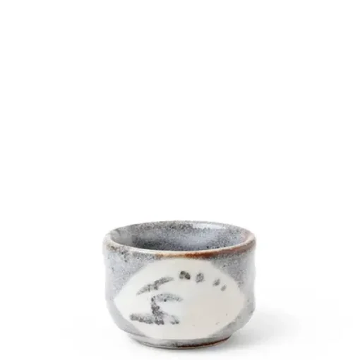 Sake Cup 2.5 Oz. Gray/White