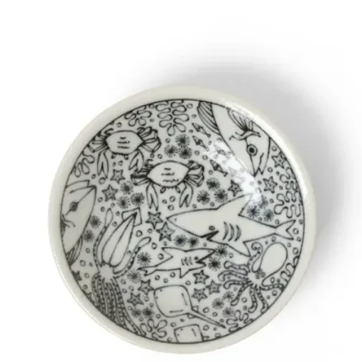 Sauce Dish 4" Happy Sea Creatures