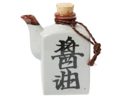Shoyu 6 Oz. Sauce Pot With Cork - White