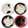 Sleepy Cat 3.5" Mini Plate Set/4
