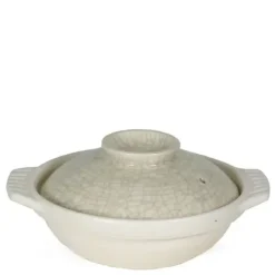 Sumi Kannyu White Donabe Casserole, 22 Oz.