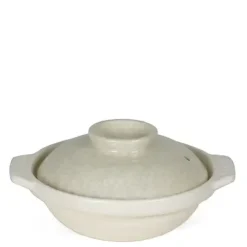 Sumi Kannyu White Donabe Casserole, 13 Oz.