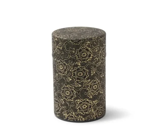 Tea Canister Black/Gold Mum