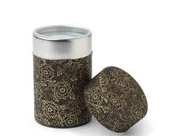 Tea Canister Black/Gold Mum