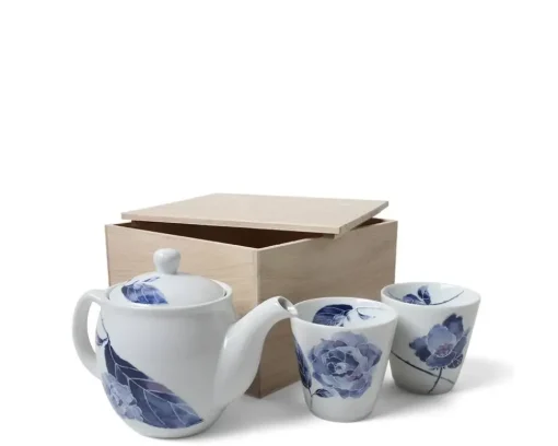 Tea Set Blue Rose