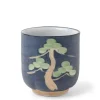 Teacup Carved Pine Tree