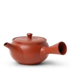 Teapot Kyu Tokoname Red/Hira Maru