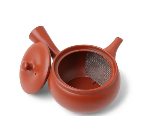 Teapot Kyu Tokoname Red/Hira Maru