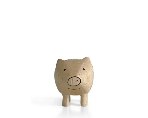 T-Lab Wooden Animal Zodiac Pig