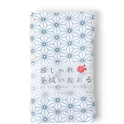 Towel Blue Asanoha