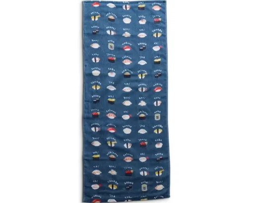 Towel Blue Sushi