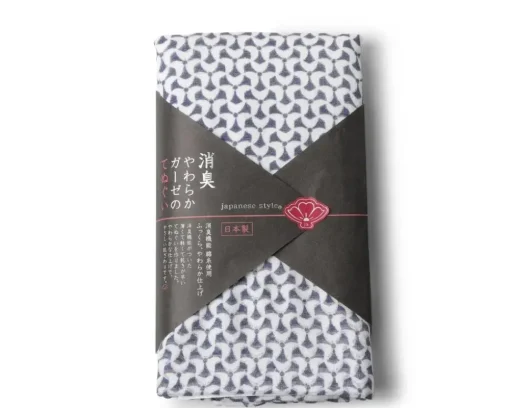 Towel Navy Pattern