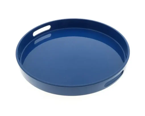 Tray Blue Round 13-1/2"