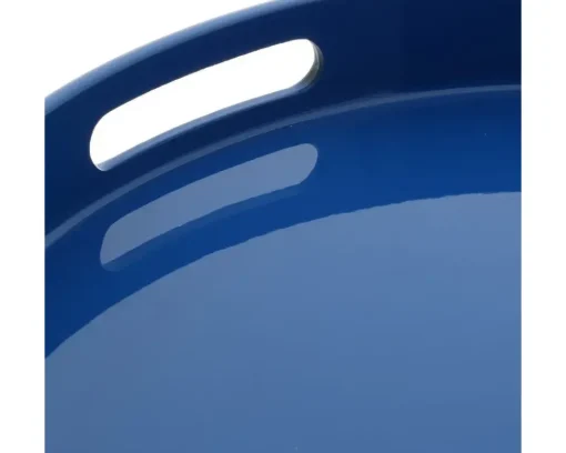 Tray Blue Round 13-1/2"