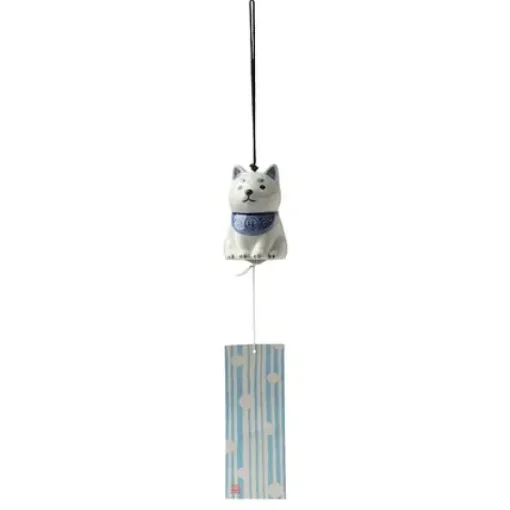 Wind Chime Shiba Blue/White